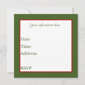 Retro-Jahrgang Weihnachten Weihnachtsfeier Einladung (Rückseite)