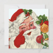 Retro-Jahrgang Weihnachten Weihnachtsfeier Einladung (Vorderseite)