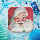 Retro-Jahrgang Weihnachten Weihnachtsfeier Pappteller (Party)