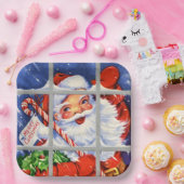 Retro-Jahrgang Weihnachten Weihnachtsfeier Pappteller (Party)