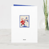 Retro-Jahrgang Weihnachten Weihnachtsfeiertag (Rückseite)