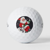 Retro-Jahrgang Weihnachten Weihnachtsfeiertag Golfball (Vorderseite)