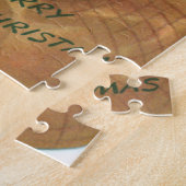 Retro-Jahrgang Weihnachten Weihnachtsfeiertag Puzzle (Seite)