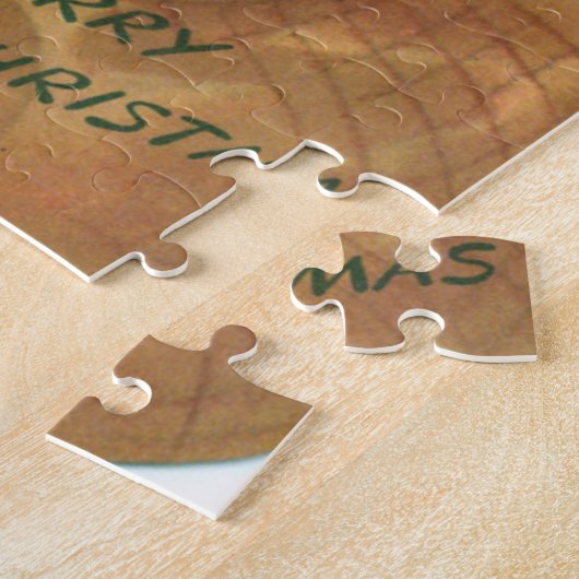 Retro-Jahrgang Weihnachten Weihnachtsfeiertag Puzzle (Seite)