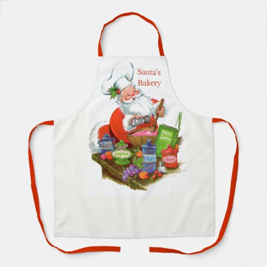 Retro-Jahrgang Weihnachten Weihnachtsfeiertag Schürze (Vorderseite)