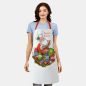 Retro-Jahrgang Weihnachten Weihnachtsfeiertag Schürze (Getragen)