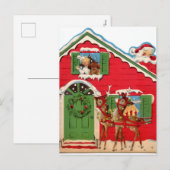 Retro-Jahrgang Weihnachten Weihnachtsmann (Vorne/Hinten)