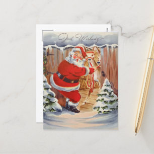 Retro-Jahrgang Weihnachten Weihnachtsmann
