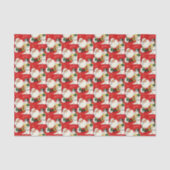 Retro-Jahrgang Weihnachten Weihnachtsschneemann Seidenpapier (Vorderseite)