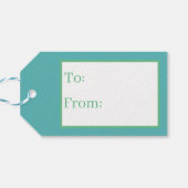 Retro-Jahrgang Weihnachtsangeln Geschenkanhänger (Rückseite Horizontal)