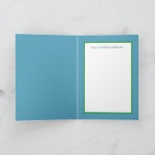 Retro-Jahrgang Weihnachtsangeln Karte (Innenseite)