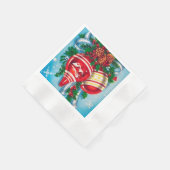 Retro-Jahrgang Weihnachtsbrötchen Urlaub Serviette (Ecke)