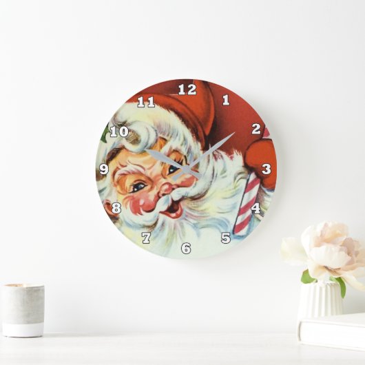 Retro-Jahrgang Weihnachtsdekor Große Wanduhr (Zuhause)