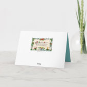 Retro-Jahrgang Weihnachtsfreundschaft Stimmung Karte (Rückseite)