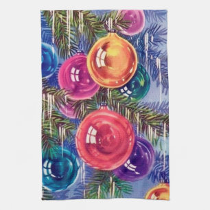 Retro-Jahrgang Weihnachtsgebäck Urlaub Geschirrtuch