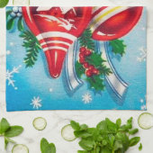 Retro-Jahrgang Weihnachtsglocken Geschirrtuch (Gefaltet)