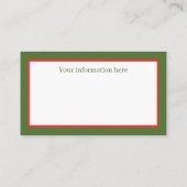 Retro-Jahrgang Weihnachtsglocken hinzufügen Inform Visitenkarte (Rückseite)