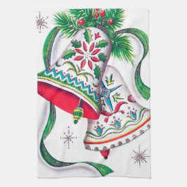 Retro-Jahrgang Weihnachtsglocken Küchentuch