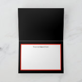 Retro-Jahrgang Weihnachtsjunge fühlen sich fühlen Karte (Innenseite)