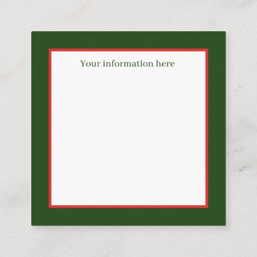 Retro-Jahrgang Weihnachtskatzen Urlaub Quadratische Visitenkarte (Rückseite)