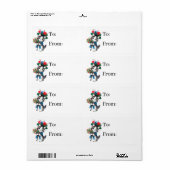 Retro-Jahrgang Weihnachtskatzenfest (Vorne)