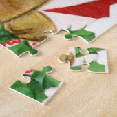 Retro-Jahrgang Weihnachtskatzenfest Puzzle (Seite)