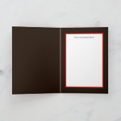 Retro-Jahrgang Weihnachtsschneemann Holiday Karte (Innenseite)