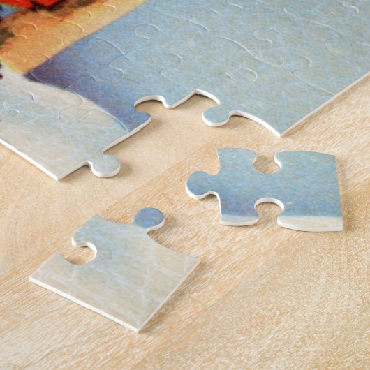 Retro-Jahrgang Weihnachtsschneemann Holiday Puzzle (Seite)