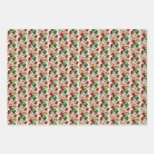 Retro-Jahrgang Weihnachtsschneemänner Urlaub Geschenkpapier Set (Vorderseite 2)