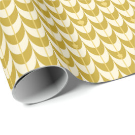 Retro-Jakobsmuschel-Geometrisches Muster Geschenkpapier