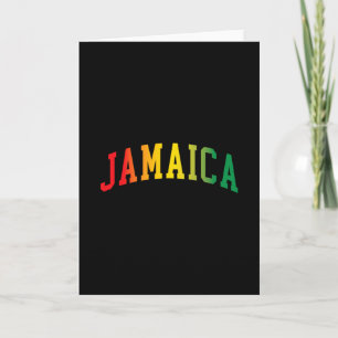 Retro Jamaika Reggae Vintage Jamaika Männer Frauen Karte