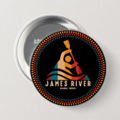 Retro James River Kayaking Button (Vorne & Hinten)