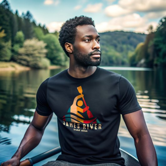 Retro James River Kayaking T-Shirt