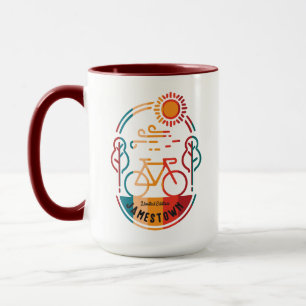 Retro Jamestown Wanderweg Tasse