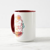 Retro Jamestown Wanderweg Tasse (Vorderseite Links)