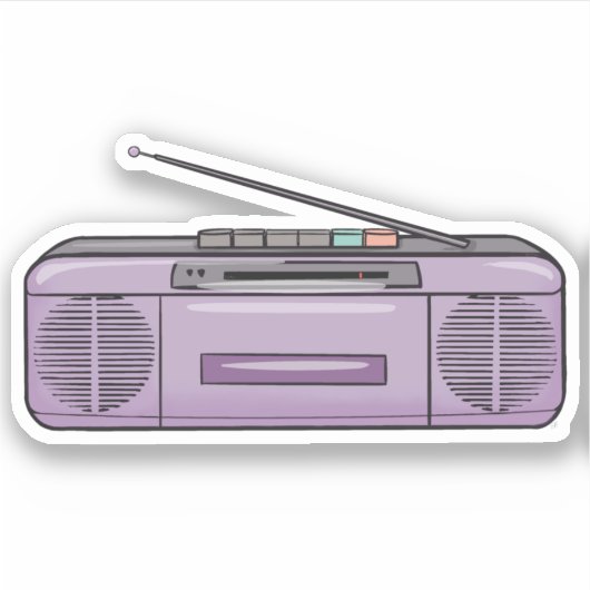 Retro Jams Aufkleber (Vorderseite)