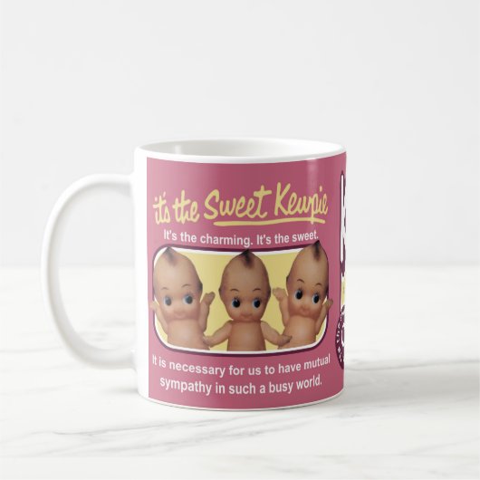 Retro-Japan-Stil mit Puppendesign Kaffeetasse (Links)
