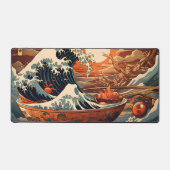 Retro Japanese Art Desk Mat - The Great Ramen off Schreibtischunterlage (Vorderseite)