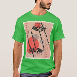Retro Japanese Sushi Japan Anime Kawaii T-Shirt