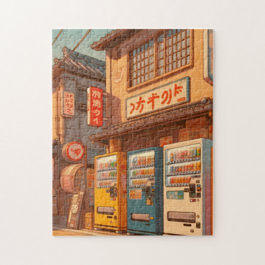 Retro Japanese Vending Machines – Showa Puzzle (Vertikal)