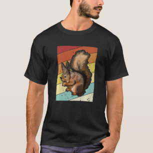Retro Japanisch Fox Eastern Gray Eichhörnchen T-Shirt