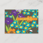 Retro Japanisch Iris Visitenkarte (Vorderseite)