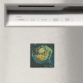 Retro japanische Kunst Magnet (In Situ (Geschirrspüler))