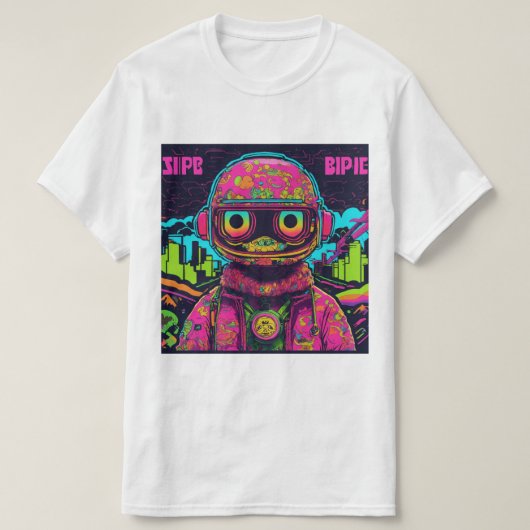 Retro japanische urbane Mode inspiriert Cartoon t T-Shirt (Design vorne)