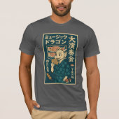 Retro japanischer Drache T-Shirt (Vorderseite)