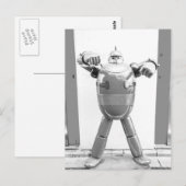 Retro Japanischer Roboter Postkarte (Vorne/Hinten)