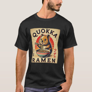 Retro japanischer SonnenuntergangWildlife Nudeln S T-Shirt