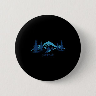 Retro Jay Peak Vermont Skifahren Skier Blaue Berge Button