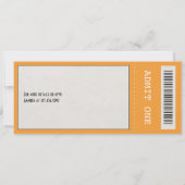 Retro Jazz Night Ticket Einladung (Rückseite)