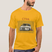 Retro JDM Lancer Evolution CT9A Blueprint JDM Auto T-Shirt (Vorderseite)
